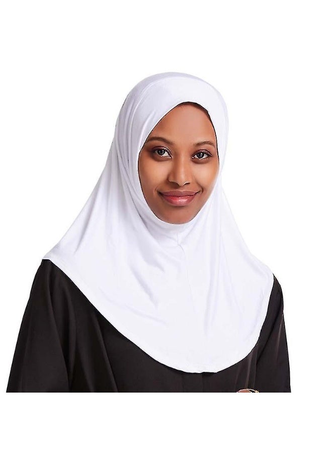 راحمة كوليكشنز حجاب نسائي فوري - وشاح جاهز للارتداء من قطعة واحدة مخيطة مسبقًا، مصنوع من قماش خفيف الوزن للغاية يسمح بمرور الهواء، مظهر أنيق وعملي، مقاس متوسط، مقاس واحد يناسب الجميع - Image 1